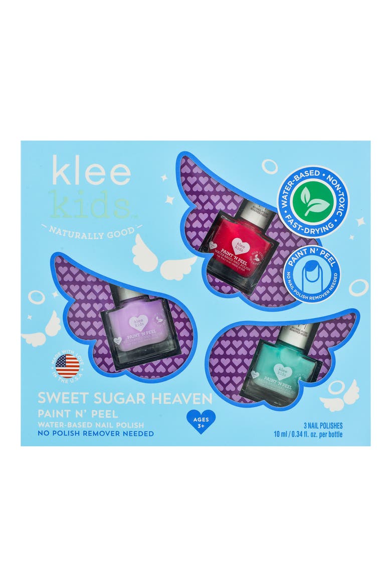 Kids' Sweet Sugar Heaven 3-Piece Nail Polish Set, Alternate, color, PURPLE
