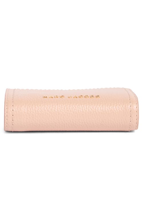 Marc Jacobs Topstitched Compact Zip Wallet In Pink