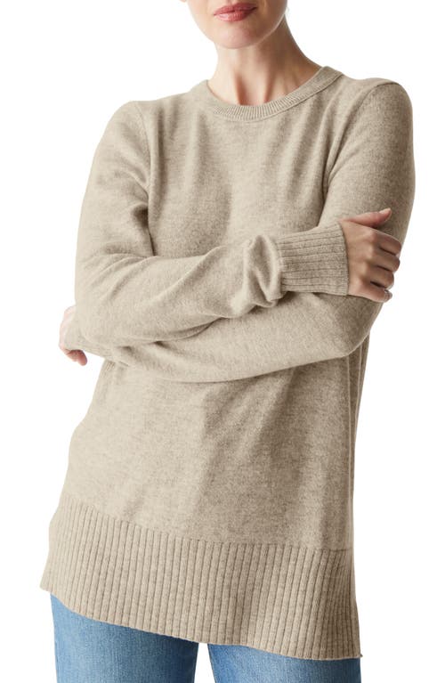 Michael Stars Willow Relaxed Wool & Cashmere Sweater in Oatmeal 