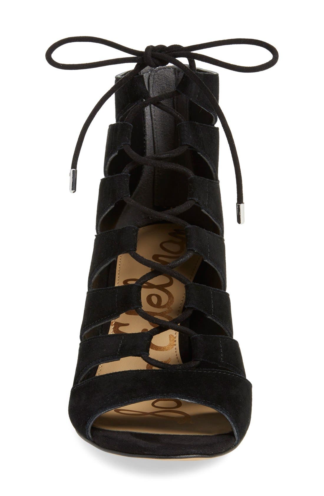 Sam Edelman 'Santina' Lace-Up Wedge Sandal, Alternate, color, 