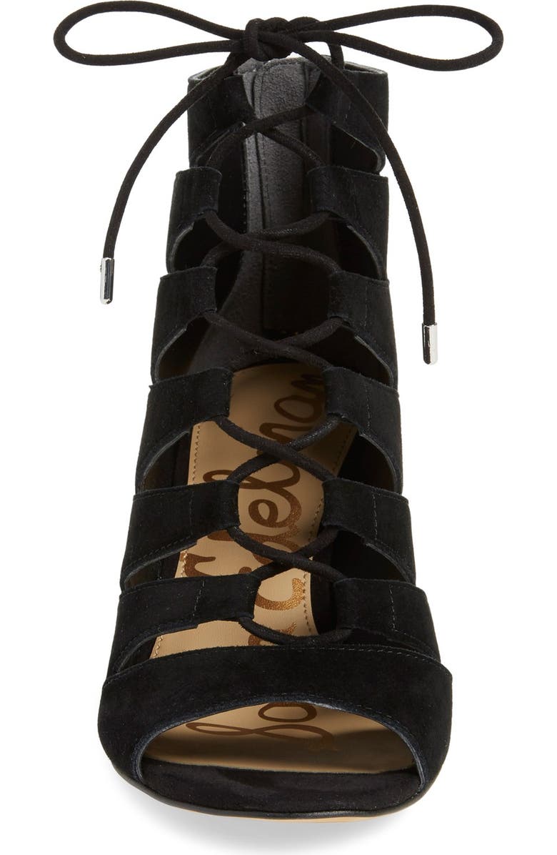 Sam Edelman 'Santina' Lace-Up Wedge Sandal, Alternate, color,