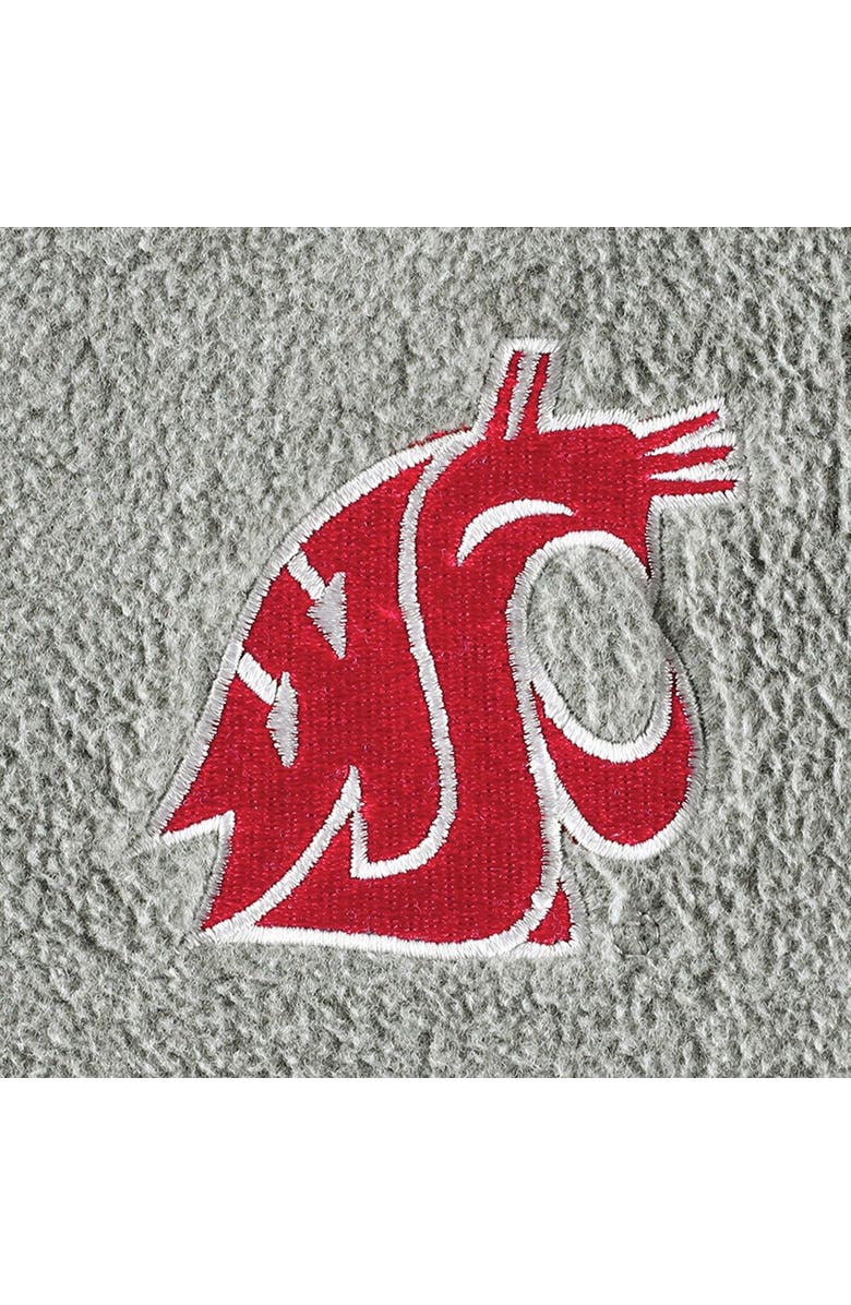 Columbia Men's Columbia Charcoal Washington State Cougars Flanker III Fleece Team Full-Zip Jacket, Alternate, color,