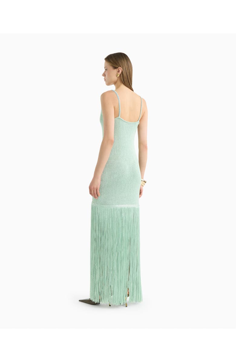 Dodiee Isabelle fringe dress, Alternate, color, Misty Jade