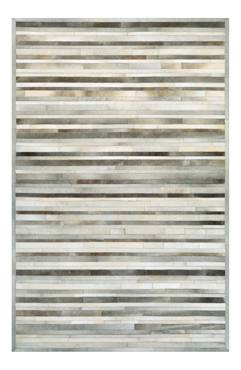 Couristan Chalet Collection Genuine Calf Hair Plank Rug, Main, color,