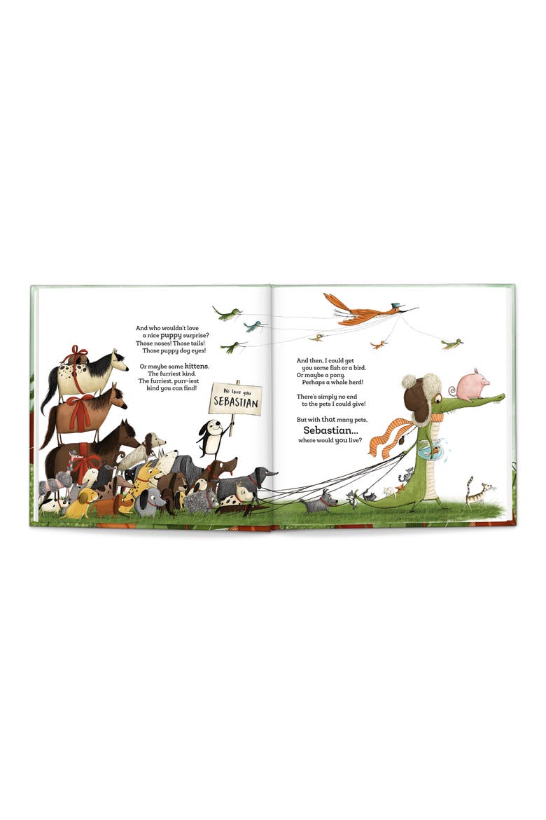 'A Birthday Gift' Personalized Book, Alternate, color, GREEN