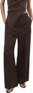 MANGO High Waist Wide Leg Pants
