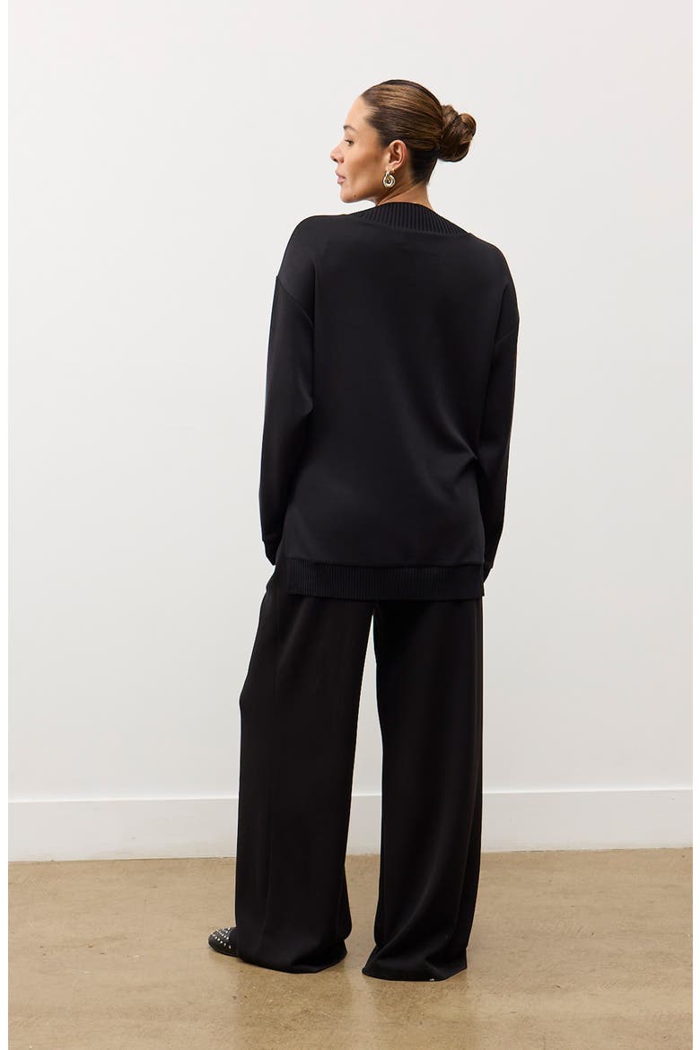 Lucia Lounge Top, Alternate, color, Black