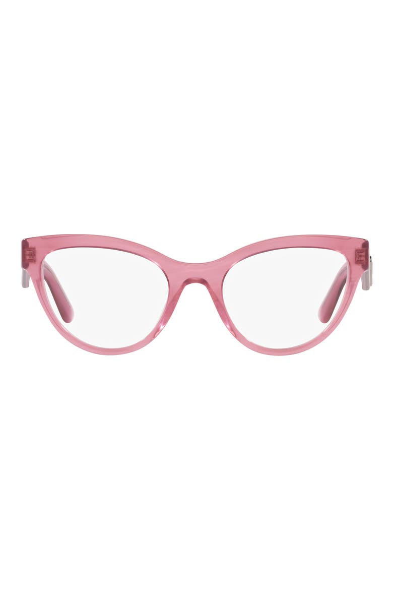 52mm Butterfly Optical Glasses, Main, color, PINK