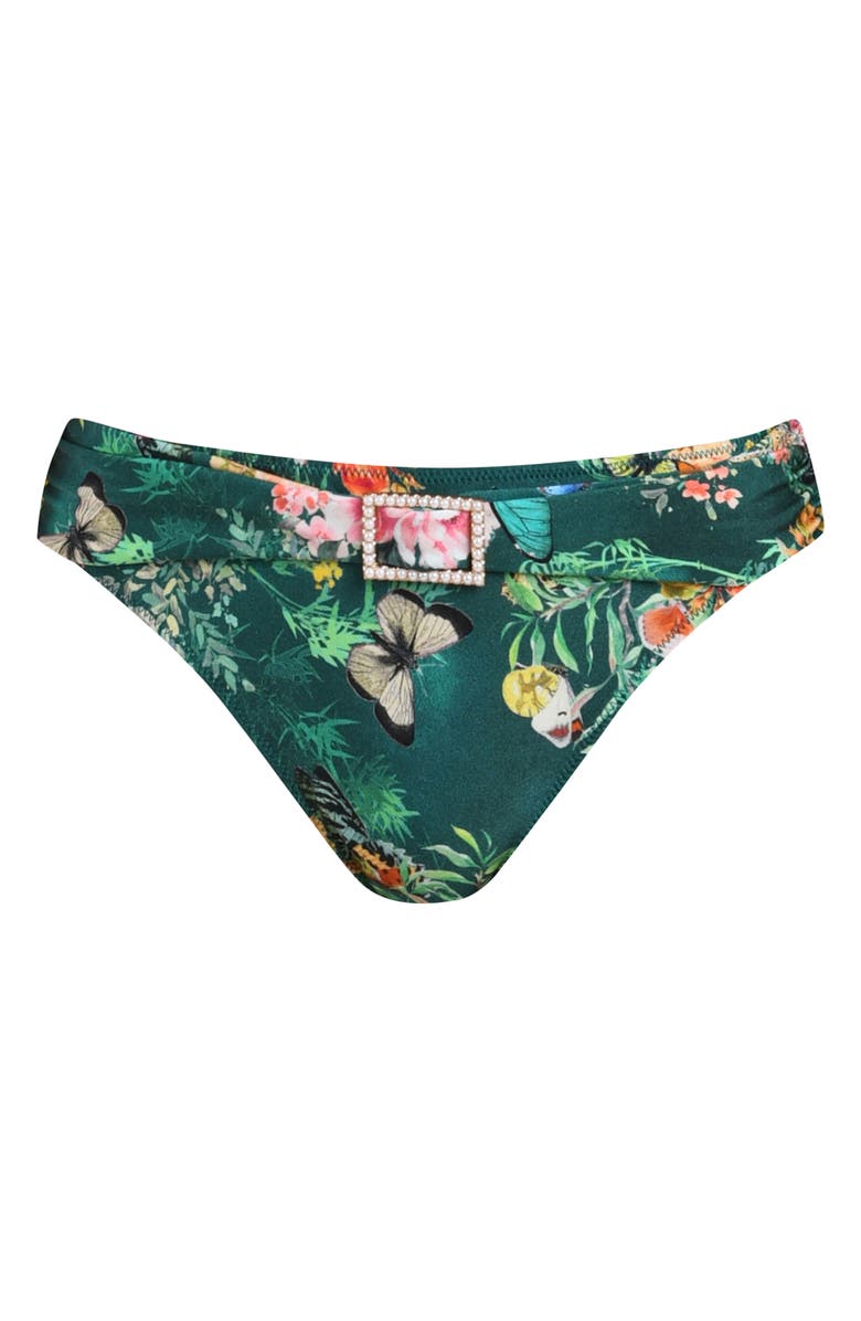 L'AGENCE Miya Bikini Bottoms, Alternate, color, Green Multi