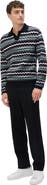Missoni Long Sleeve Polo With V-neck And Zigzag Pattern