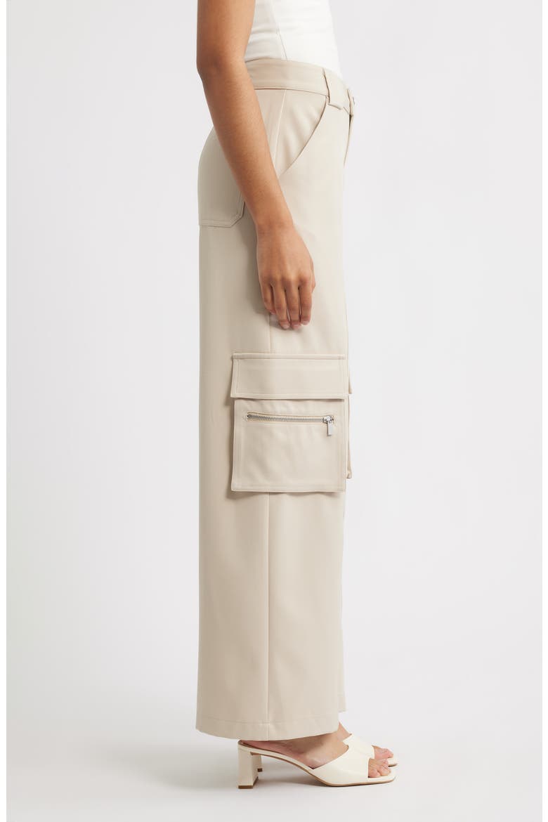 Wide Leg Cargo Pants, Alternate, color, BONE