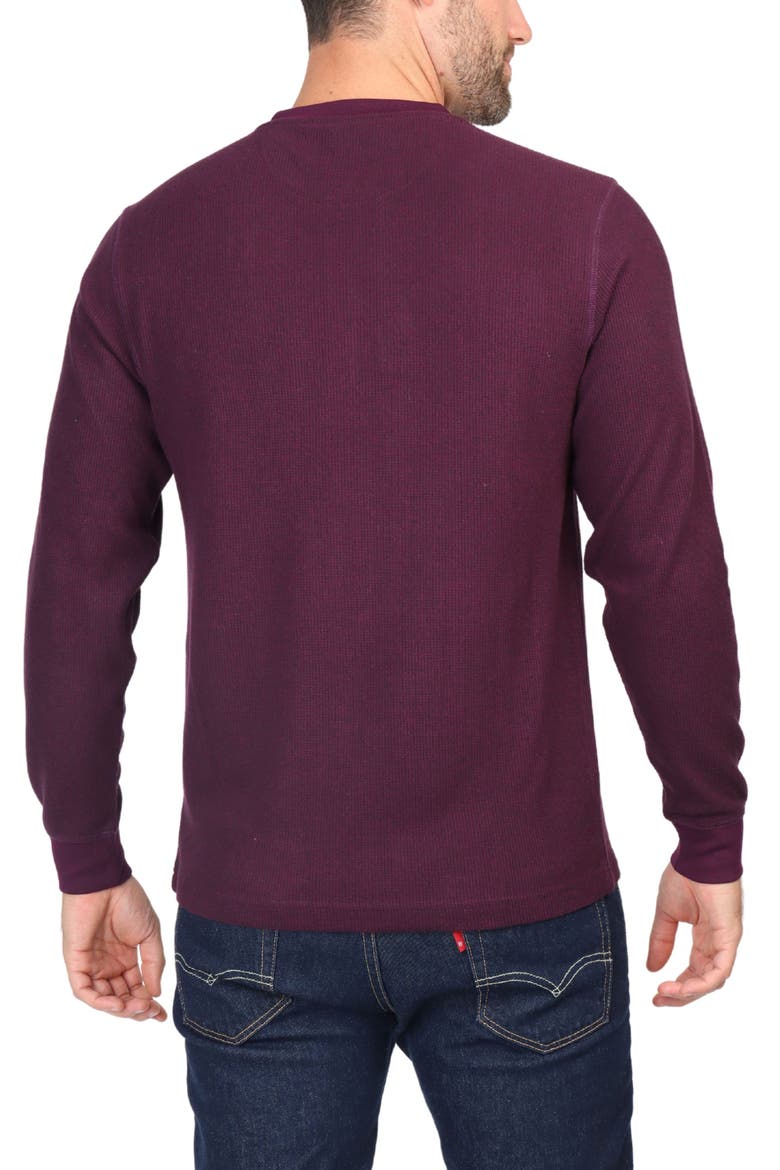 Cozy Knit Henley, Alternate, color, BERRY HEATHER