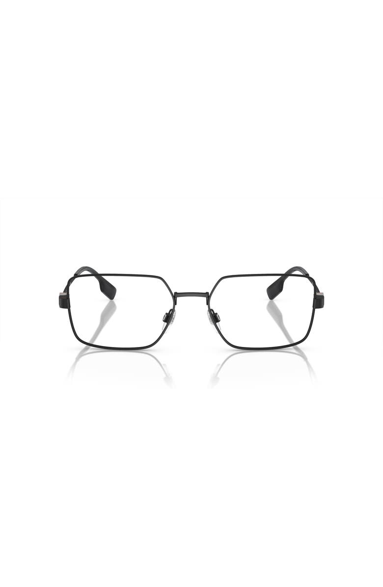 Burberry 56mm Rectangle optical glasses, Alternate, color, Black