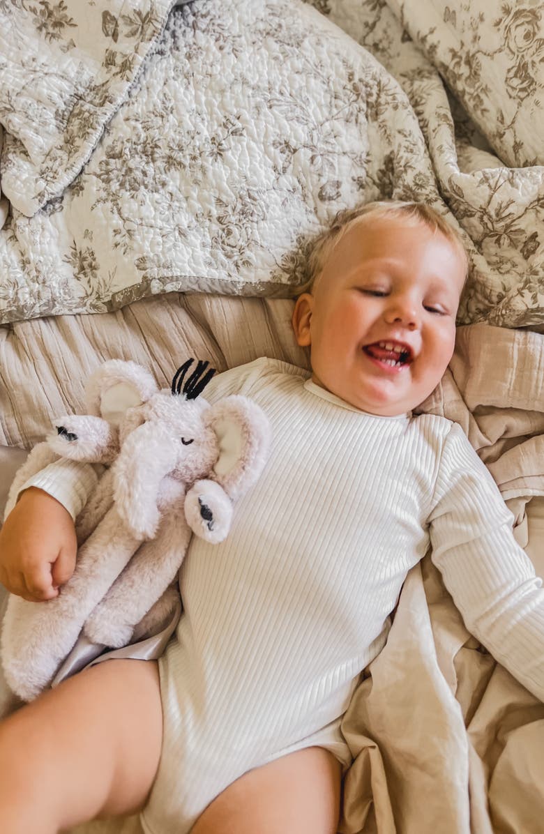 Lucy Darling Little Lovey & Soother Blanket, Alternate, color, Grey/ Grey