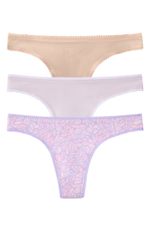 3-Pack Mesh Thongs