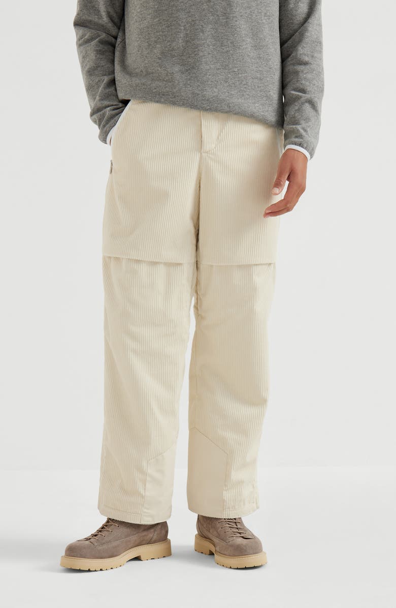 Brunello Cucinelli Mountain salopette, Alternate, color, Milk