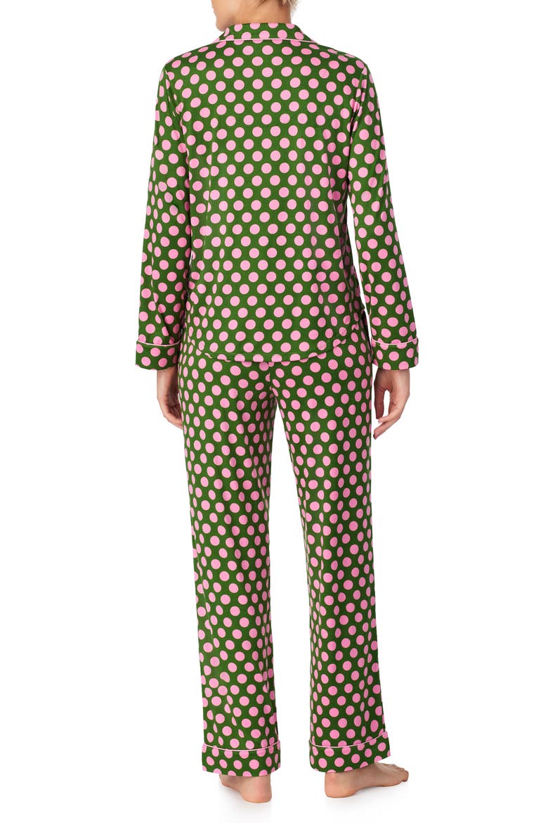 print pajamas, Alternate, color, GREEN DOT
