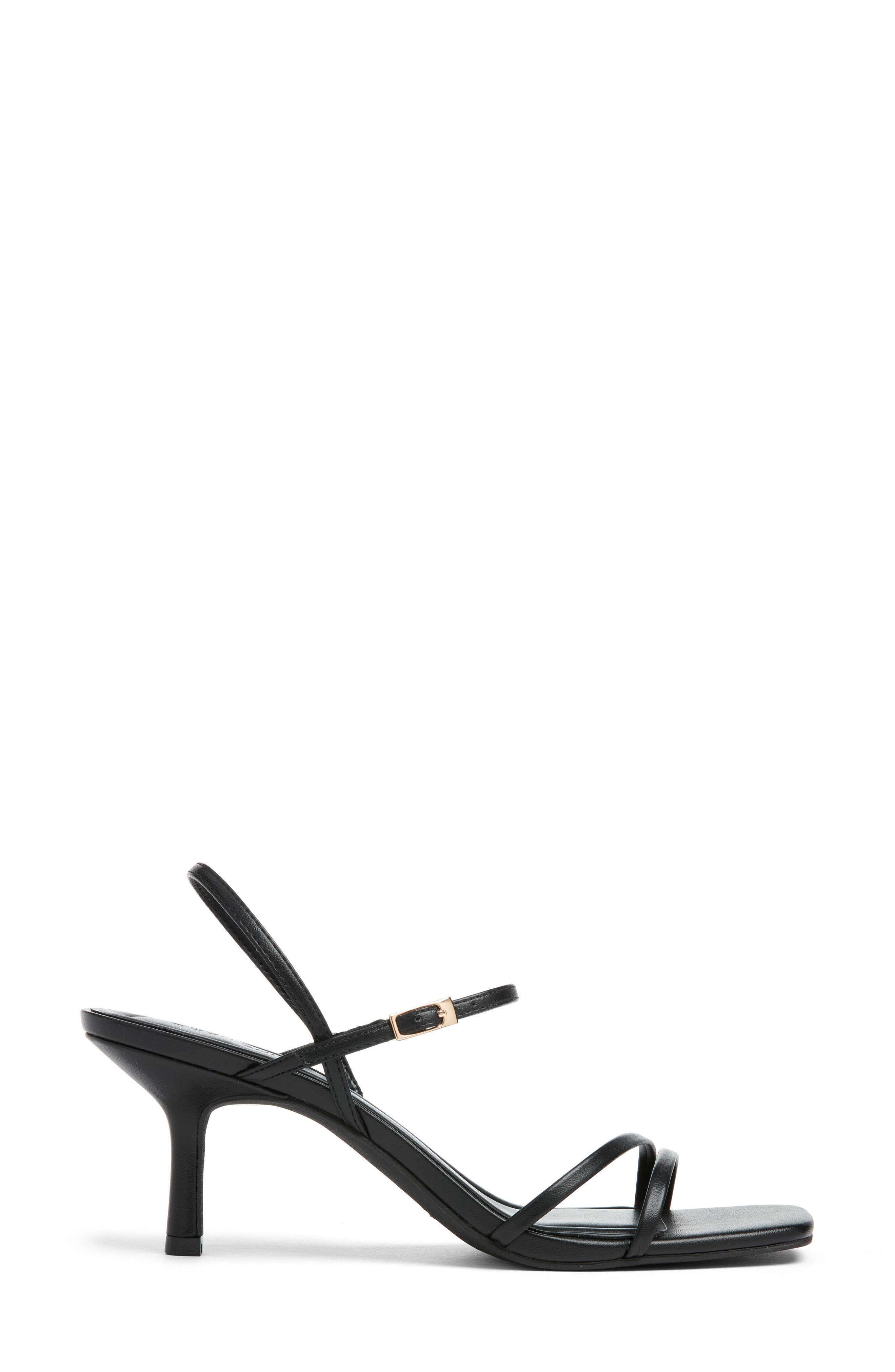 Open Edit Rania Square Toe Sandal, Alternate, color, Black