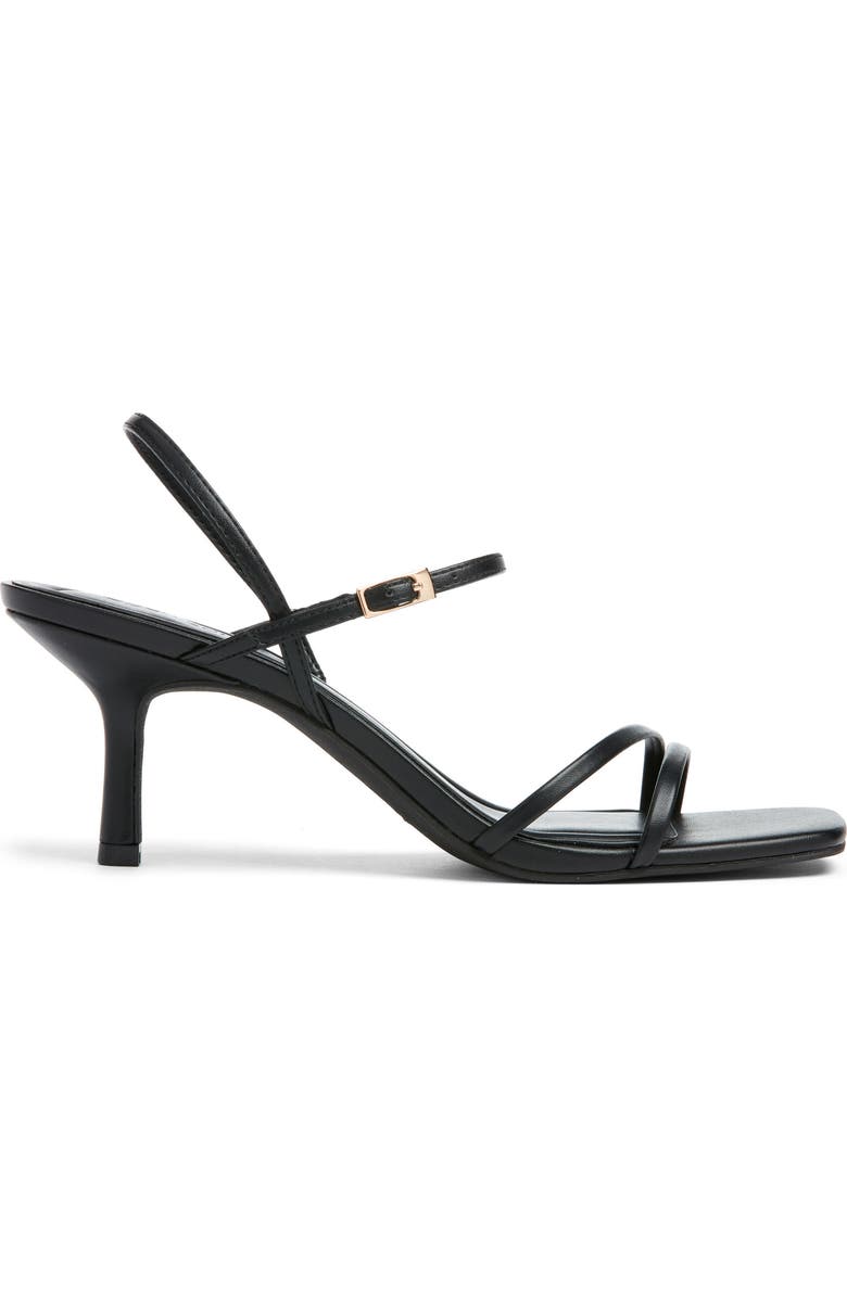 Open Edit Rania Square Toe Sandal, Alternate, color, Black