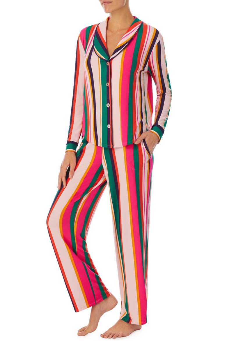 Print Knit Pajamas (Nordstrom Exclusive), Main, color, MULTI STRIPE