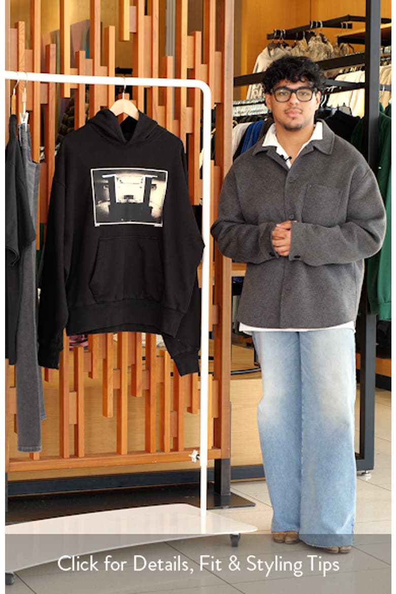 Lights On Oversize Photo Graphic Hoodie video