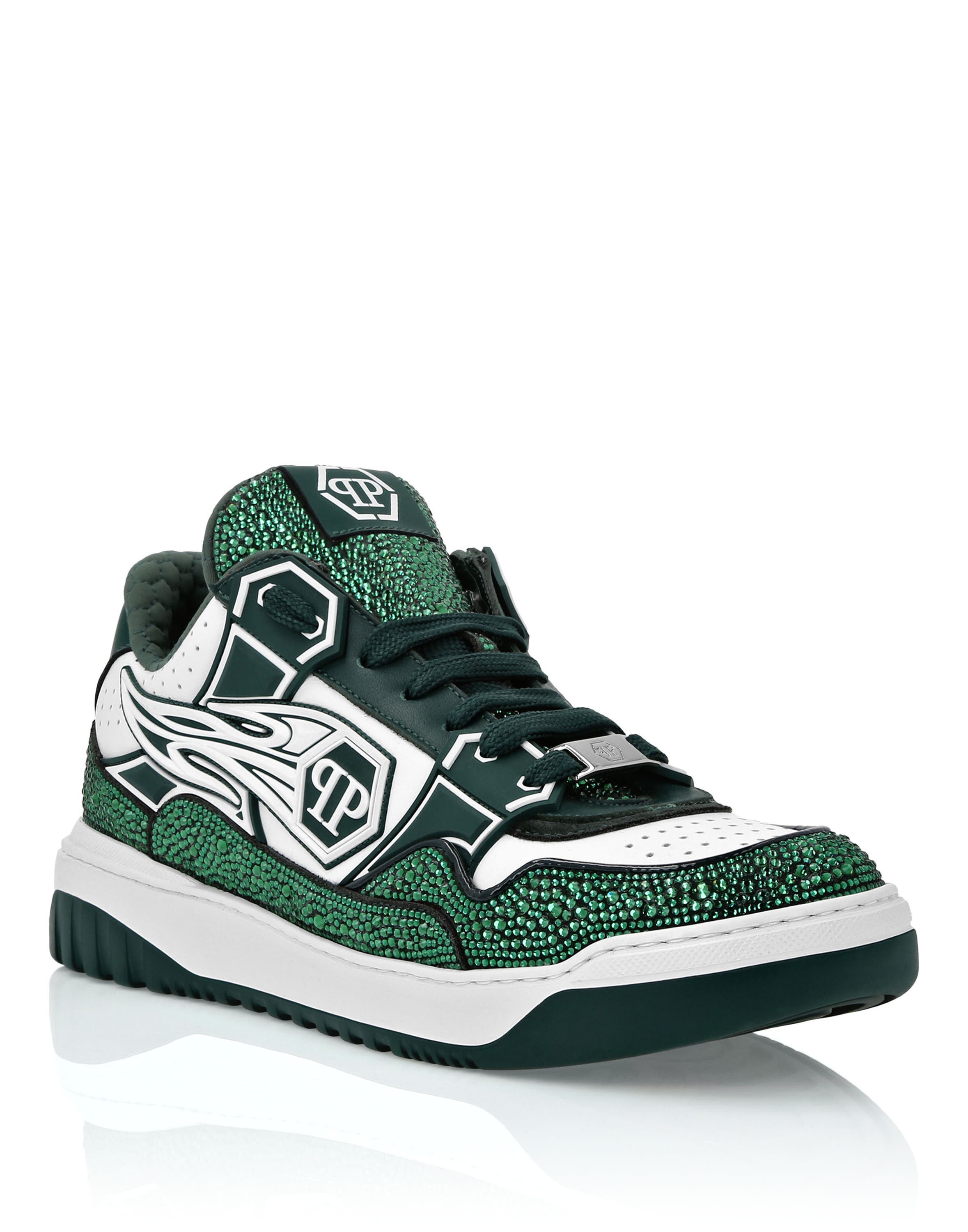 white/green