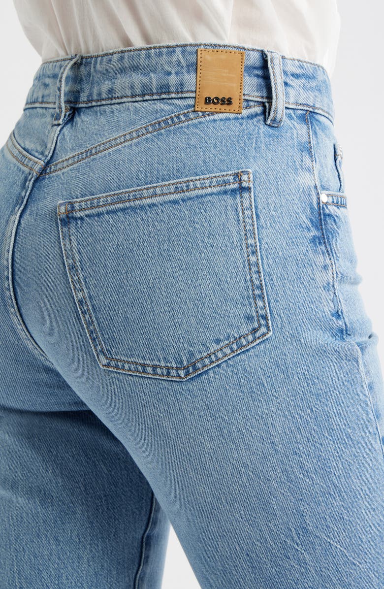 BOSS Parkway Slim Straight Leg Jeans, Alternate, color, Blue