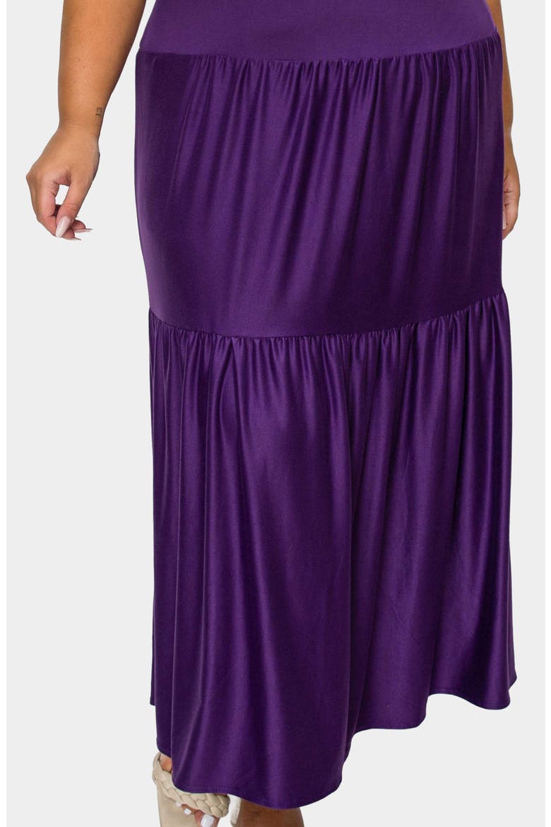 Jourdan Tiered Maxi Dress, Alternate, color, EGGPLANT