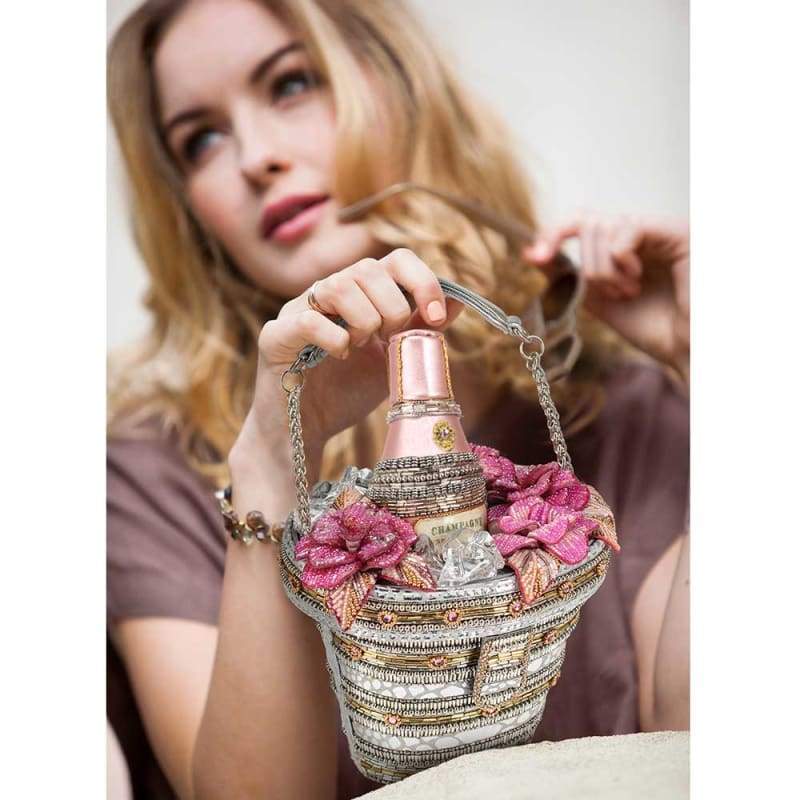 Mary Frances Accessories Champagne on Ice Top Handle Handbag, Alternate, color, 