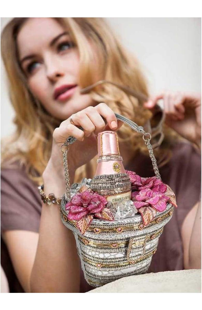 Mary Frances Accessories Champagne on Ice Top Handle Handbag, Alternate, color,