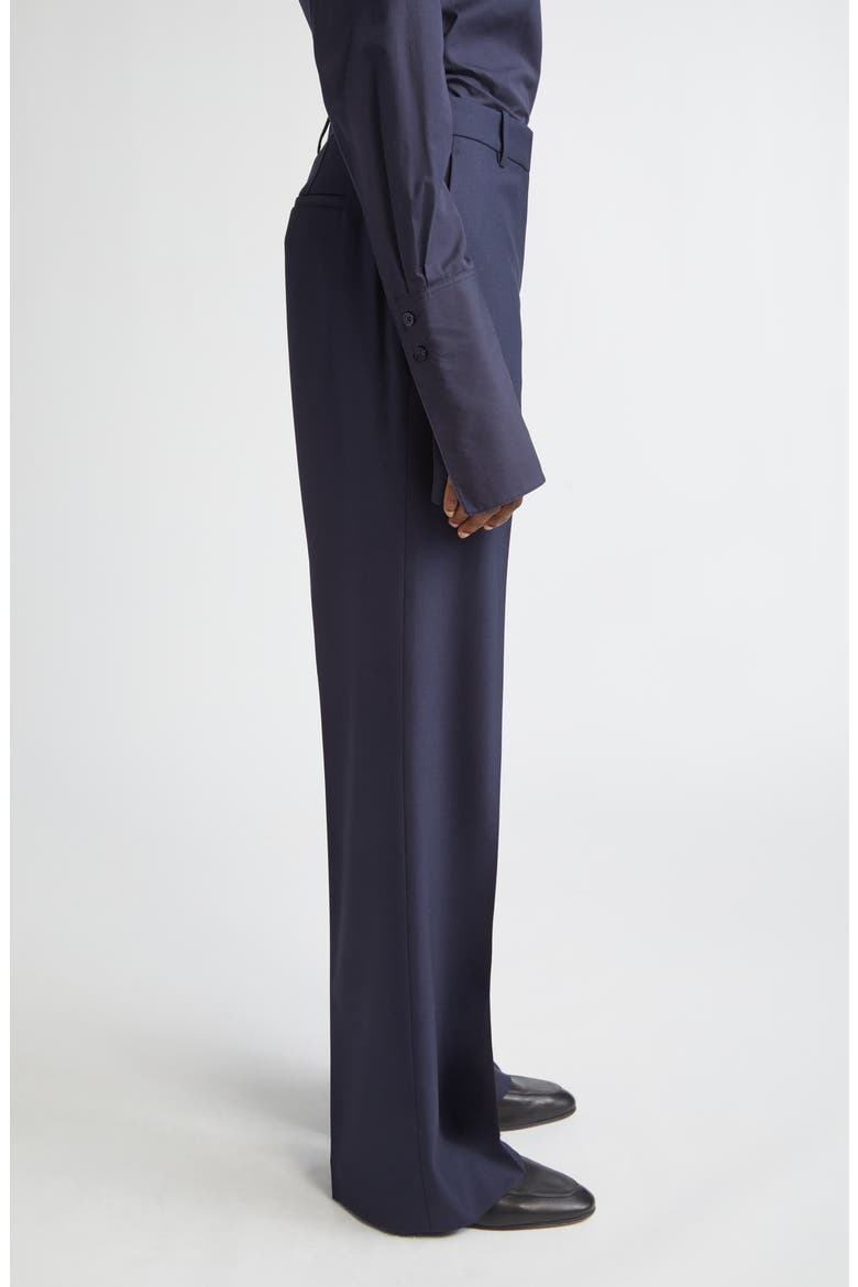 Gates Stretch Wool Straight Leg Pants, Alternate, color, INK