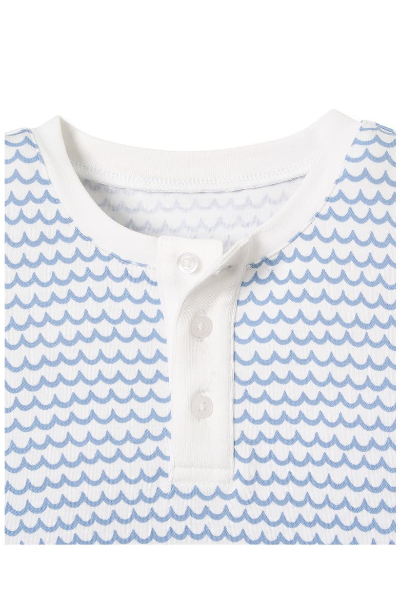 Kids' Pima Cotton Snug Fit Pajama Set, Alternate, color, BLUE