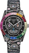 GUESS Day of the Dead Multifunction Bracelet Watch, 44mm