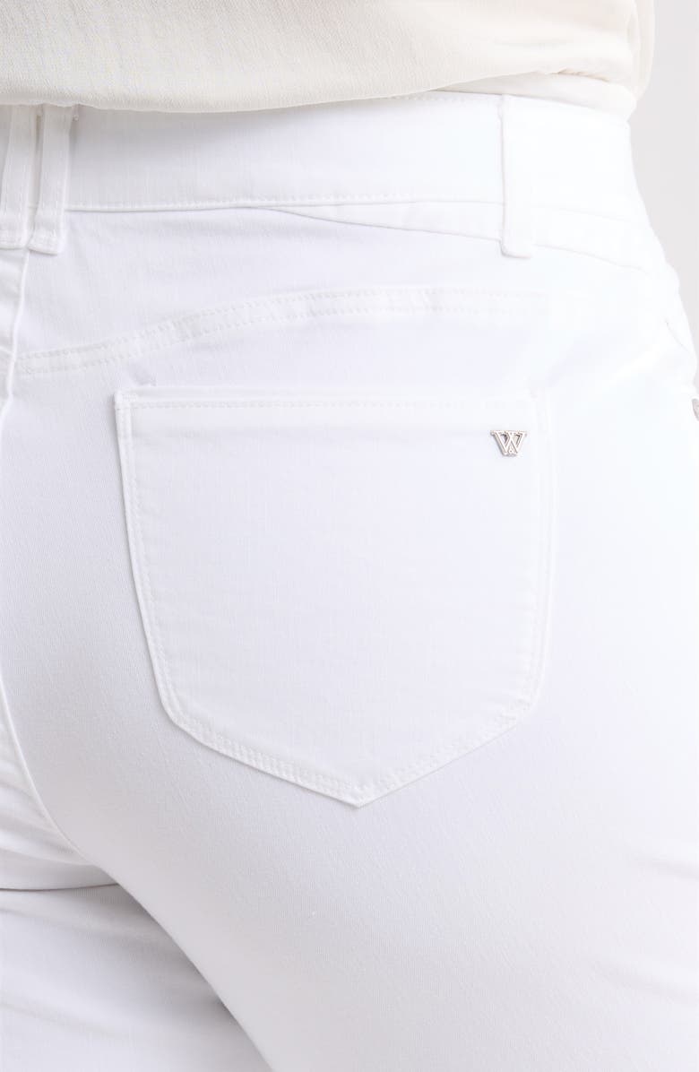 Wit & Wisdom Bennett High Waist Crop Barely Bootcut Jeans, Alternate, color, Optic White