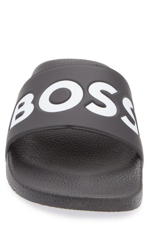 Hugo Boss Boss Aryeh Slide Sandal In Black
