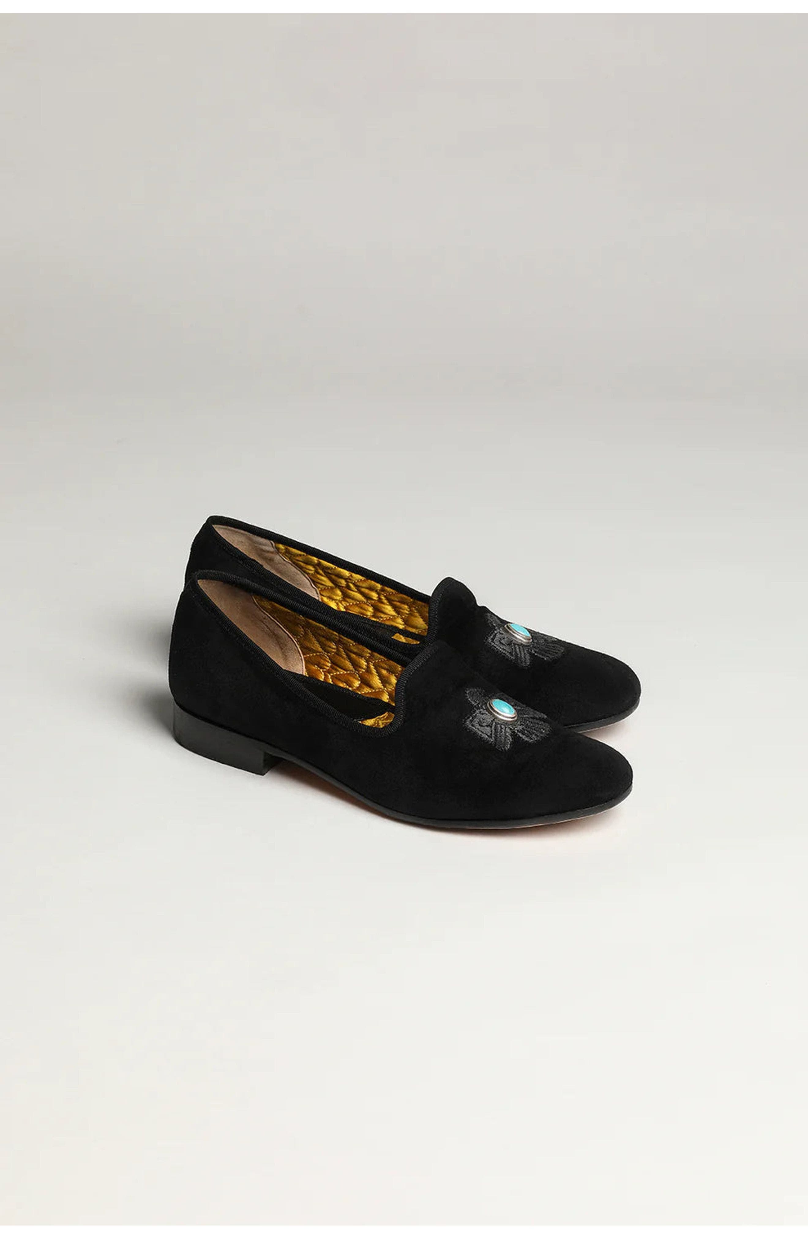 Broadway Suede Moccasin, Alternate, color, Black