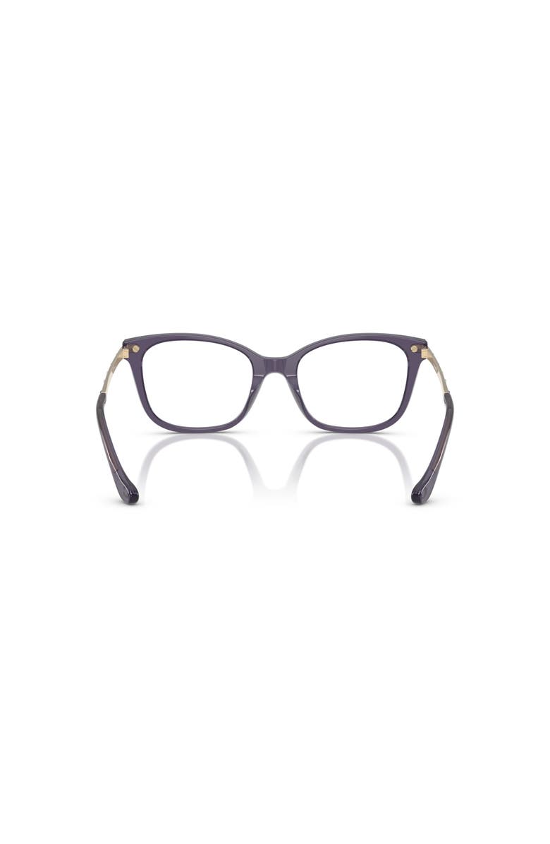 COACH 52mm Square optical glasses, Alternate, color, Violet