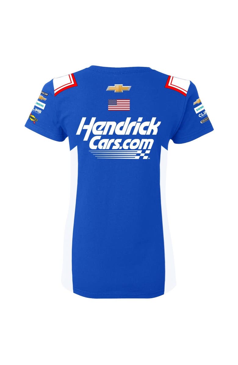 HENDRICK MOTORSPORTS TEAM COLLECTION Women's Hendrick Motorsports Team Collection Blue Kyle Larson HendrickCars.com Uniform T-Shirt, Alternate, color, Blue