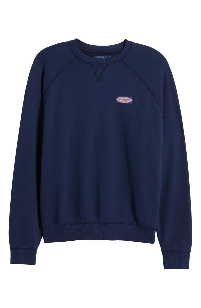 vineyard vines Surfboard Cotton Sweatshirt, Alternate, color, Nautical Navy