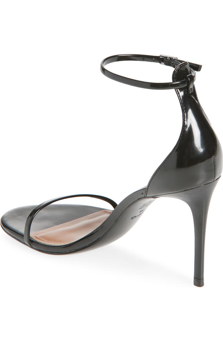 MANGO Fina Ankle Strap Sandal, Alternate, color, Black