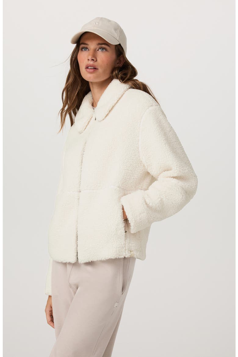 Lou Full Zip Jacket, Alternate, color, MARSHMALLOW