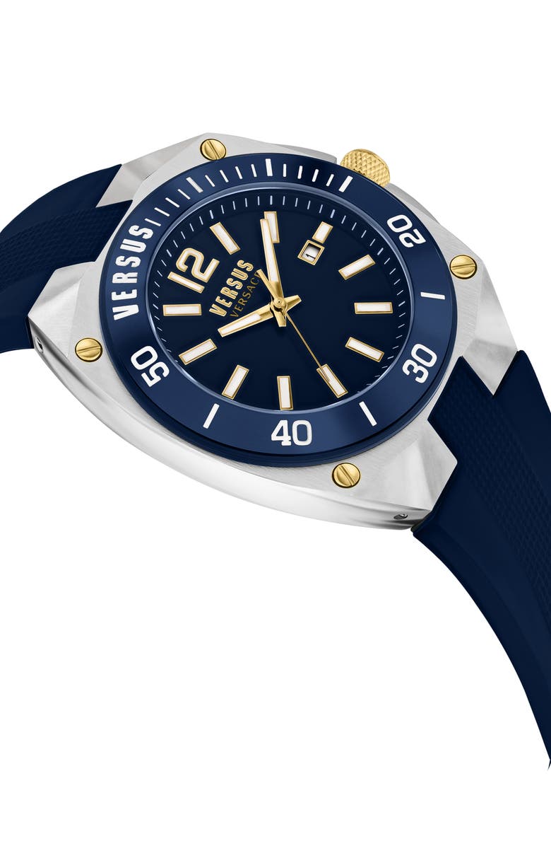 VERSUS Versace Versus Reaction Silicone Strap Watch, 48mm, Alternate, color, 