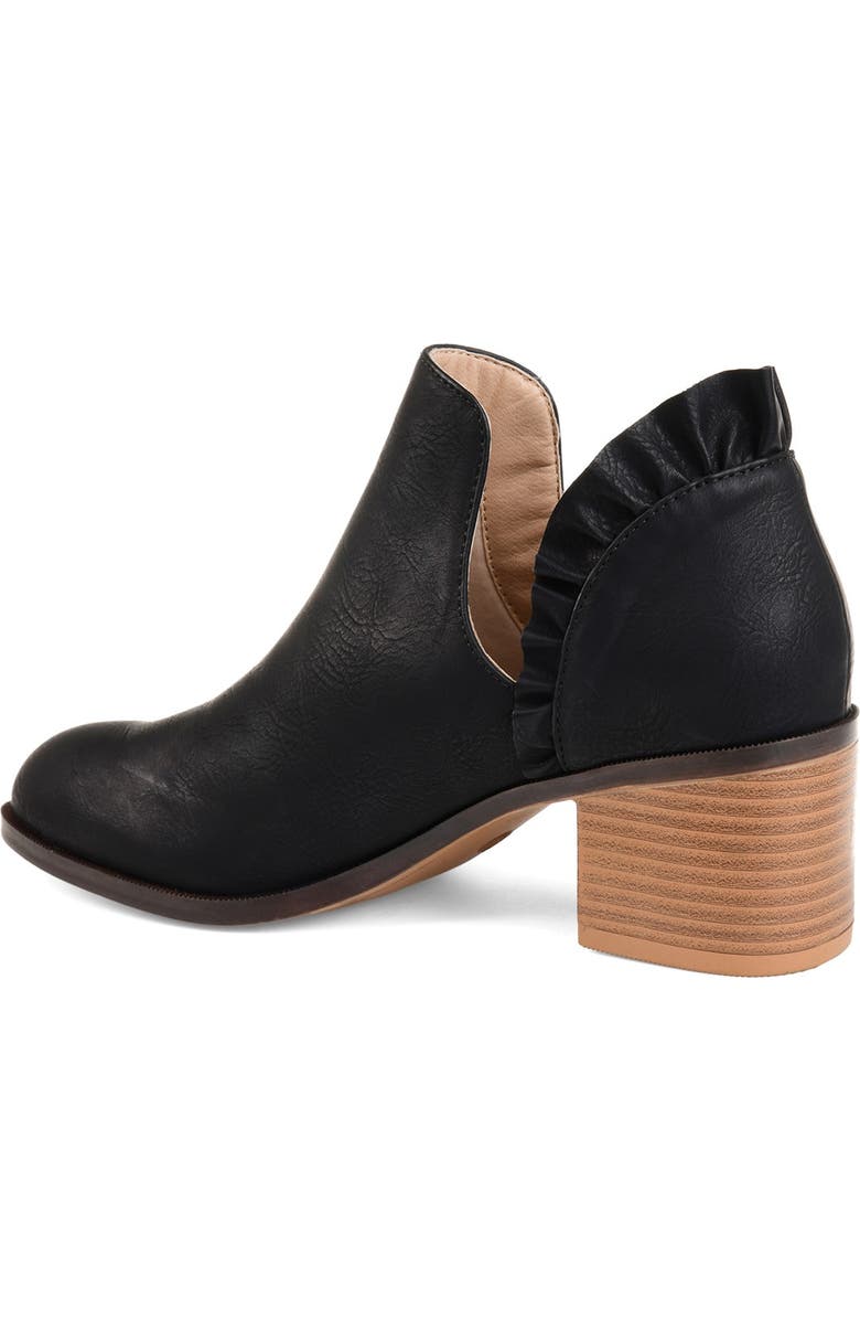 Journee Collection Lennie Ruffle Trim Ankle Bootie, Main, color,