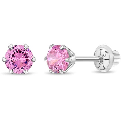 14k Classic Solitaire Earrings
