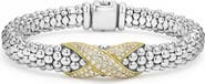 LAGOS Embrace Pavé Diamond Center X Bracelet