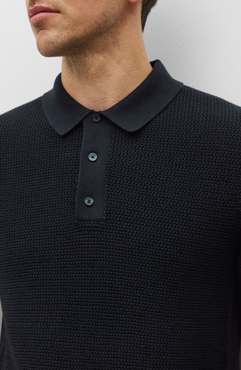 Reigning Champ Supima Mesh Cruise Polo, Alternate, color, Navy