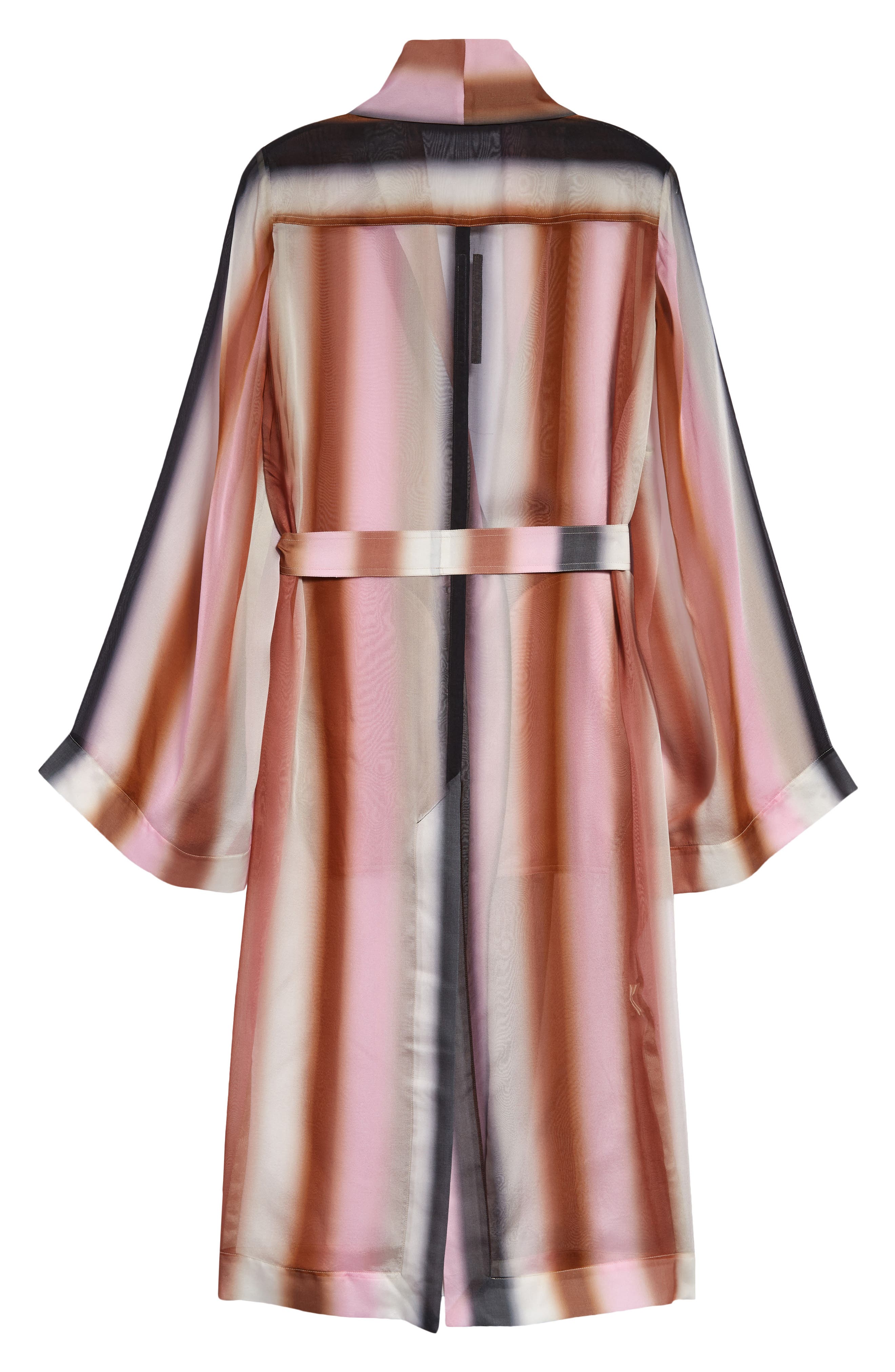Rick Owens Dagger Dégradé Stripe Silk Robe (Women) | Nordstrom