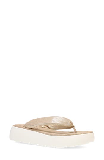 Eileen Fisher Jelly Metallic Thong Platform Sandals