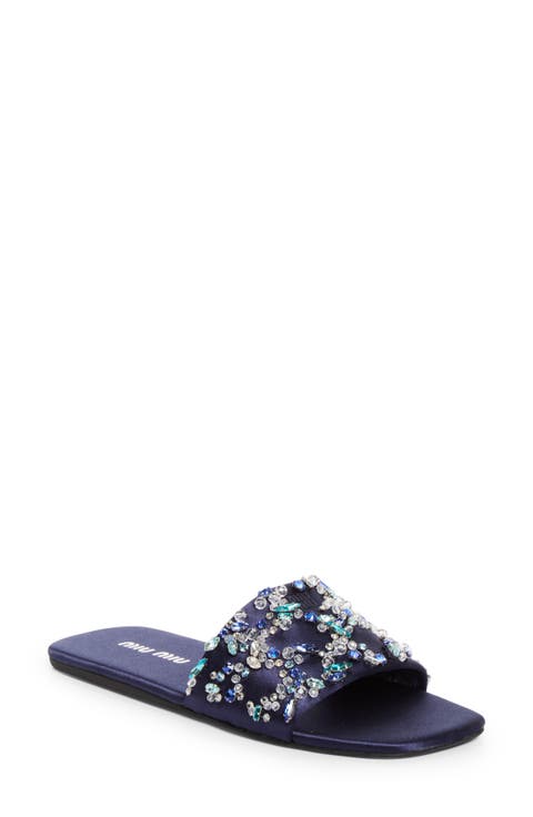Strass Slide Sandal