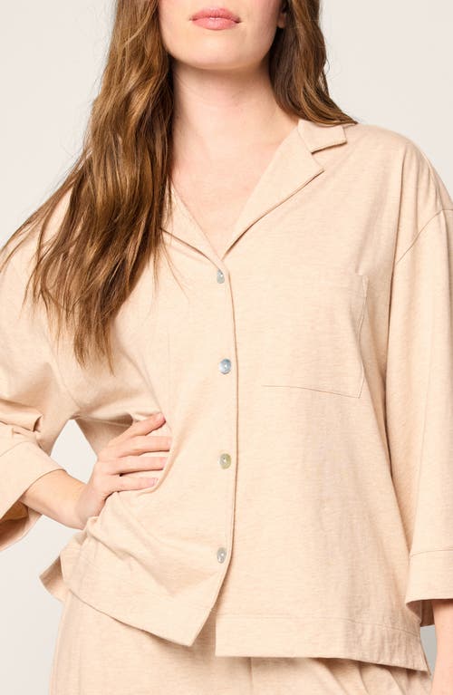 PETITE PLUME PETITE PLUME OLIVIA WIDE LEG PIMA COTTON PAJAMAS 